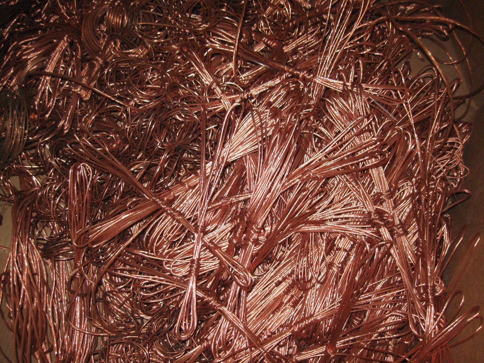 Bare bright copper wire