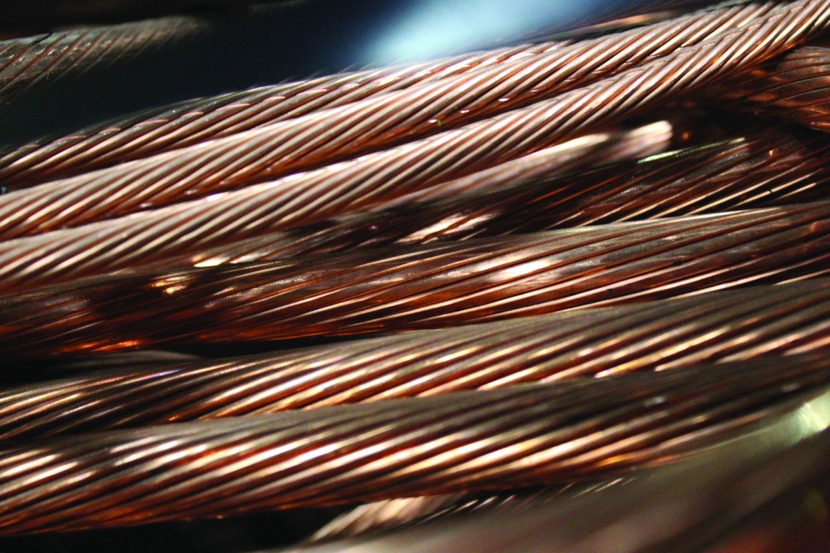 Bare bright copper