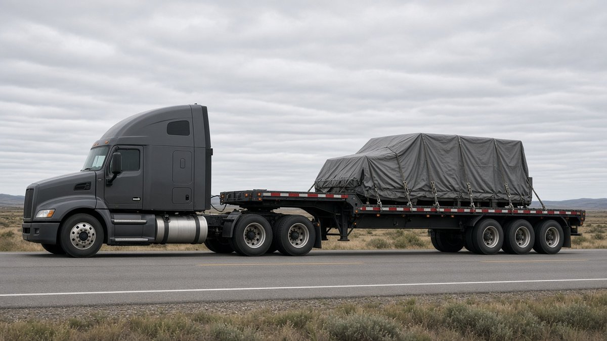 Stepdeck flatbed trailer